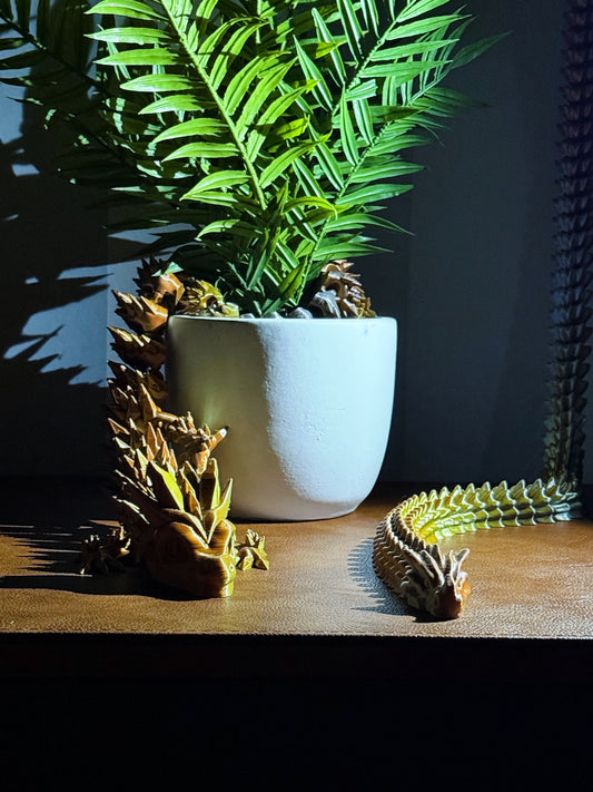 Articulated Dragons and Fidget Spinner Combo