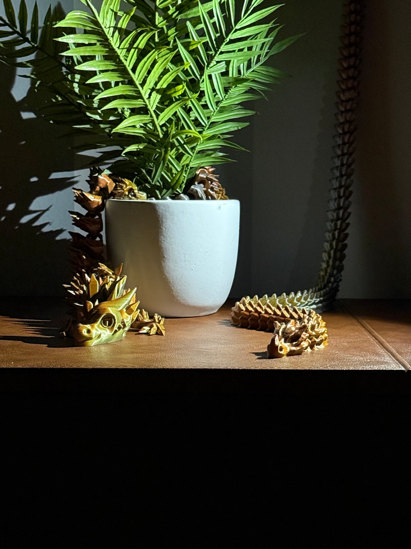 Articulated Dragons and Fidget Spinner Combo