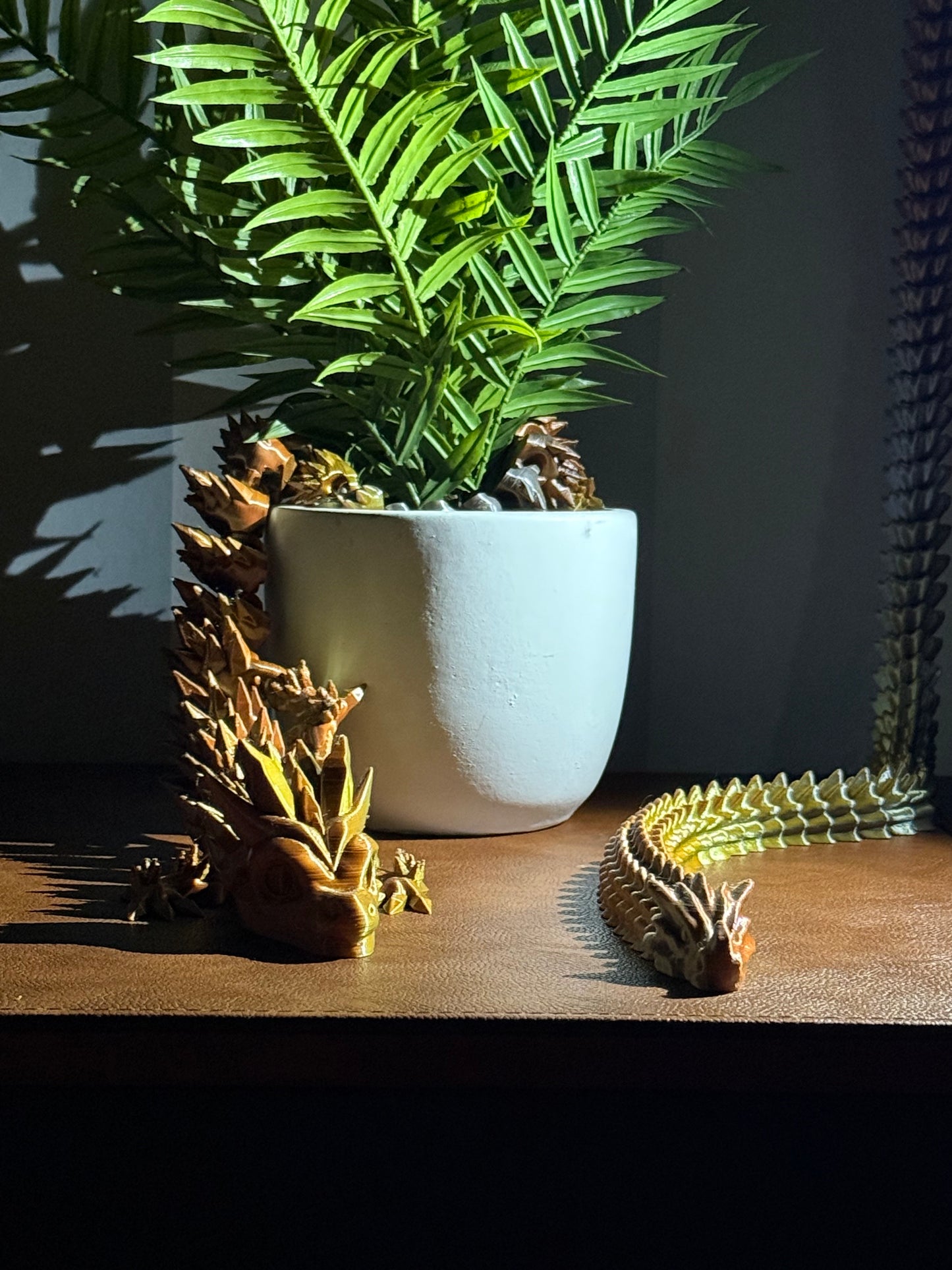 Articulated Dragons and Fidget Spinner Combo