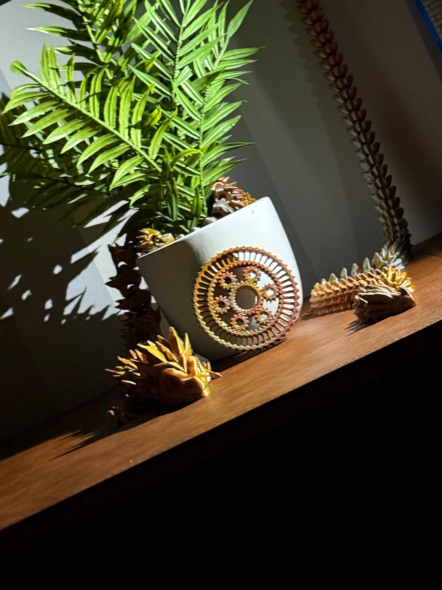 Articulated Dragons and Fidget Spinner Combo